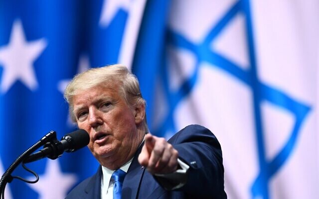 Trump delivers address to Israeli American Council