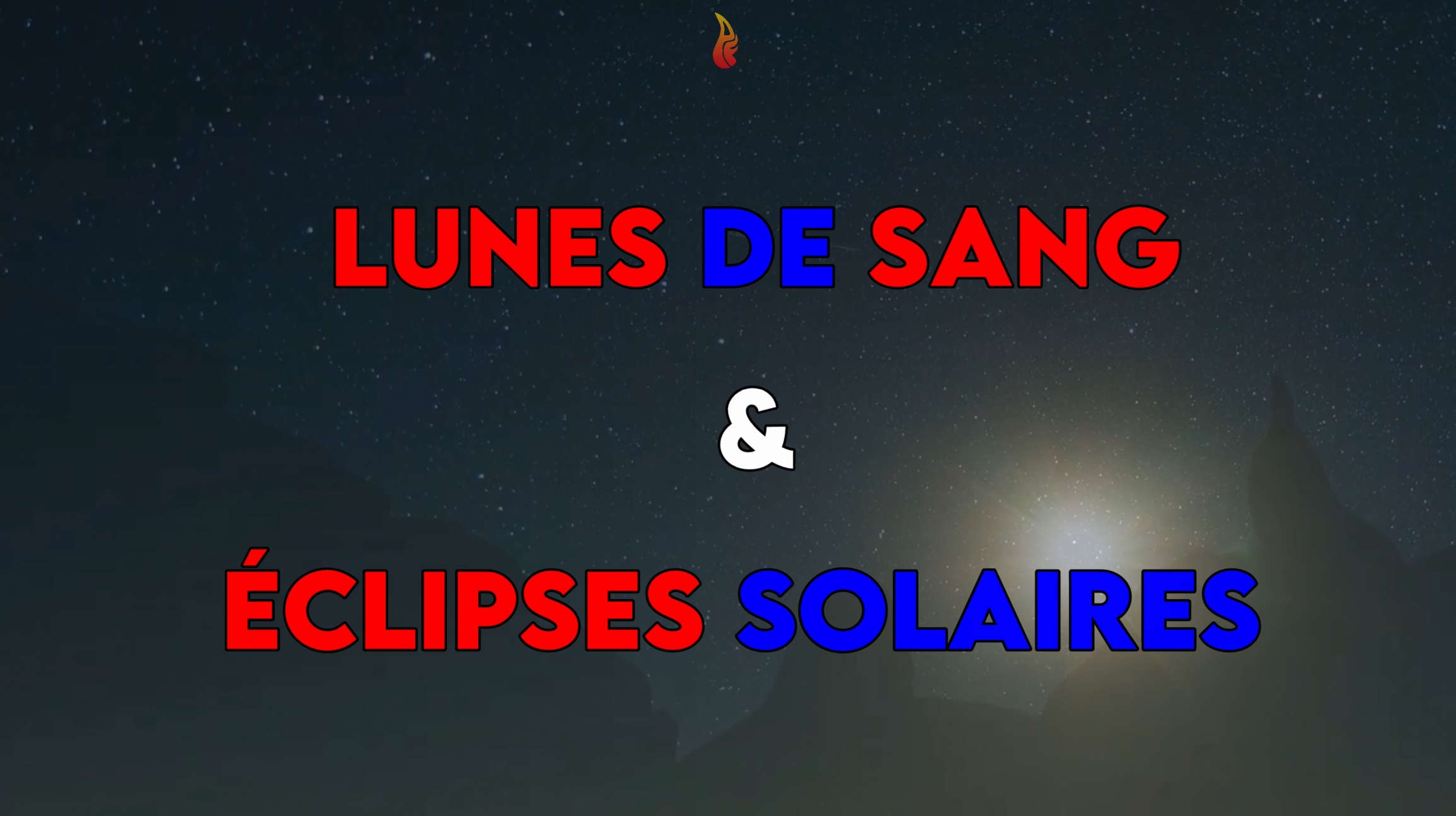 Lunes de sang et éclipses solaires (Vidéo)