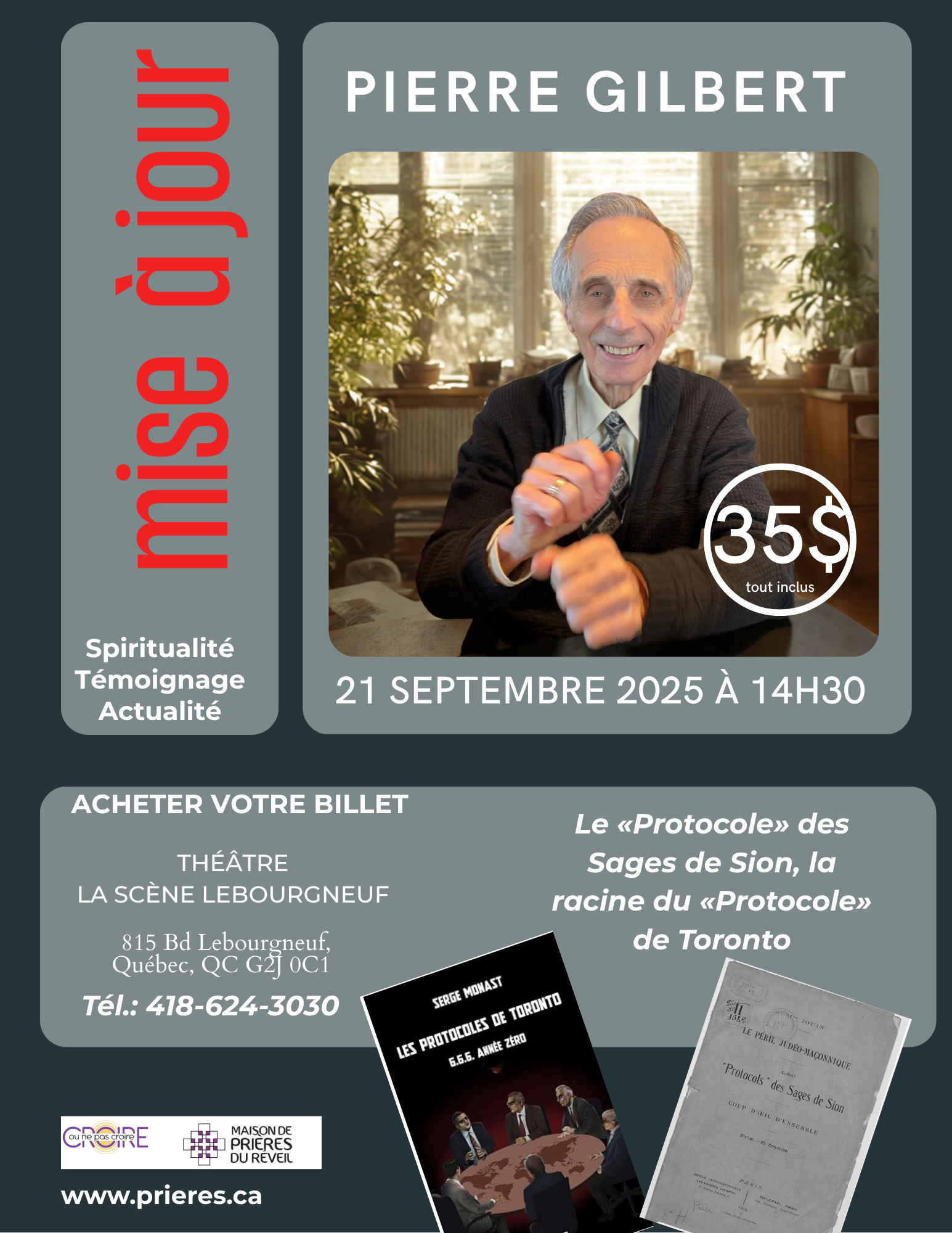 🎤 Conférence exceptionnelle avec le Dr. Pierre Gilbert