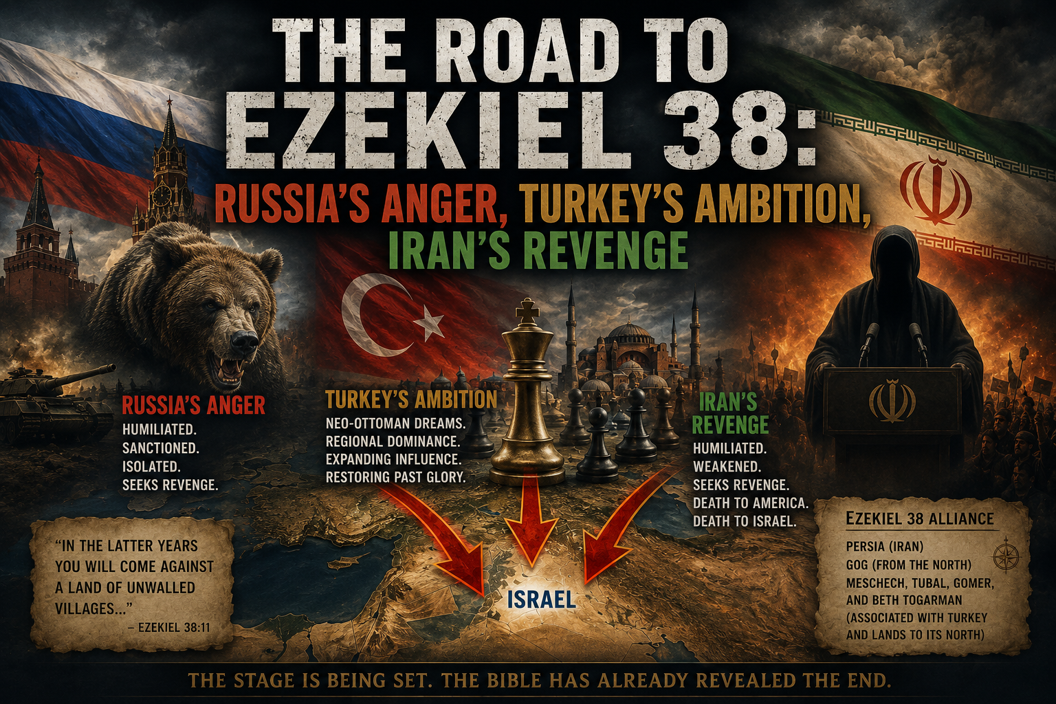 Le chemin vers Ézéchiel 38 : la colère de la Russie, l’ambition de la Turquie, la vengeance de l’Iran